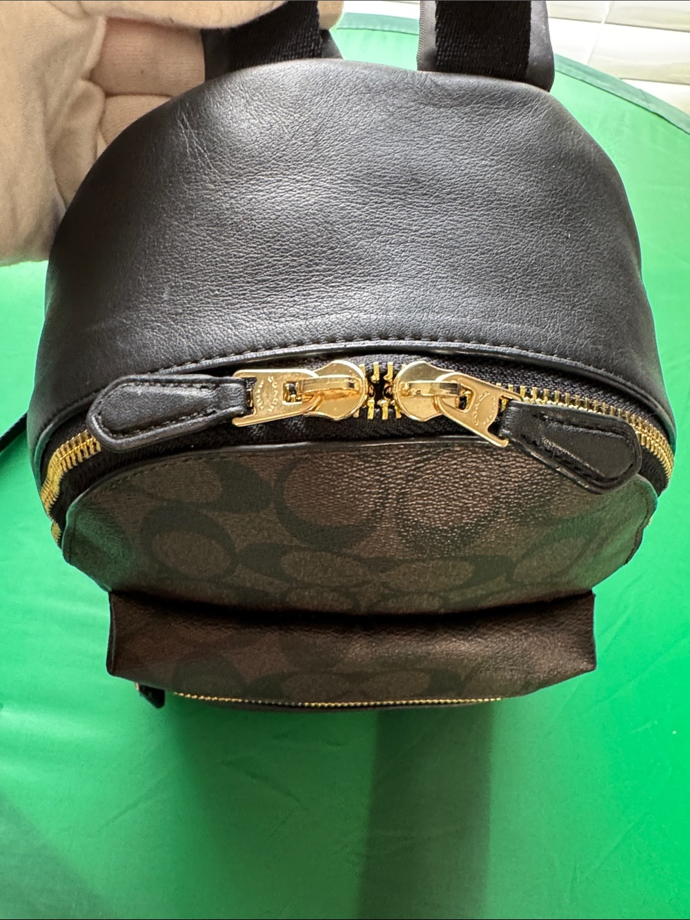 Coach Dark Brown Signature Mini Backpack 🎒 LIKE NEW!!! - Picture 10 of 13